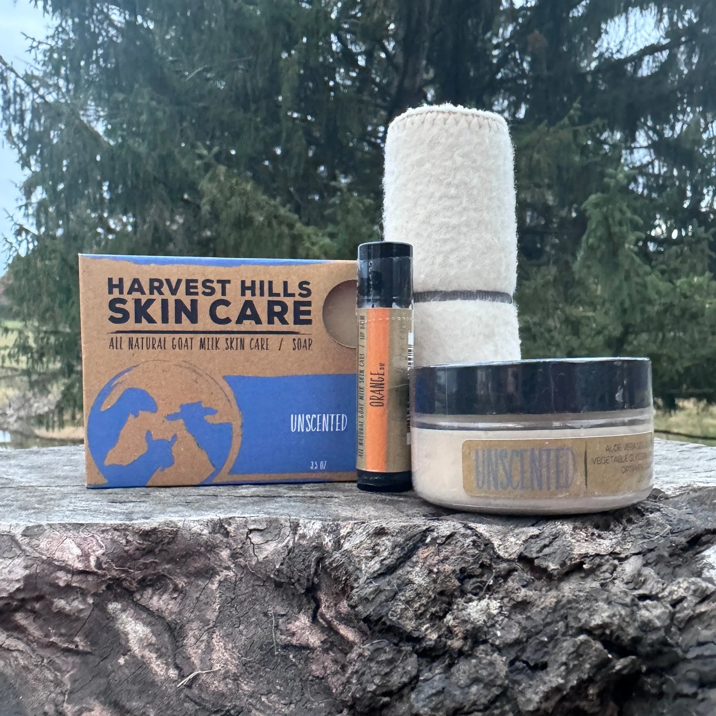 Face Care Bundle for Very Sensitive Skin - Unscented Harvest Hills Skin Care