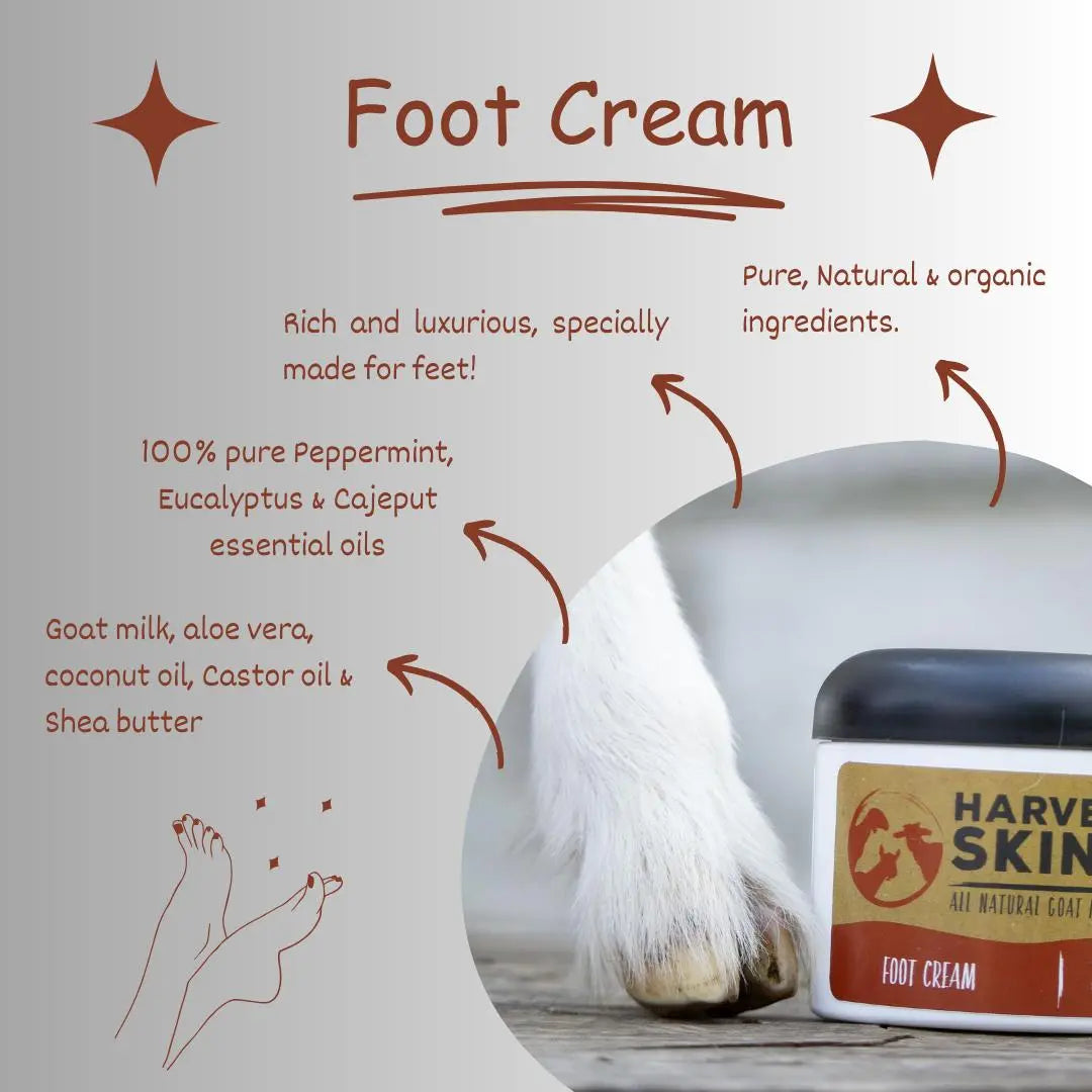 Foot Cream - Refills available Harvest Hills Skin Care All Natural Goat Milk Skin Care