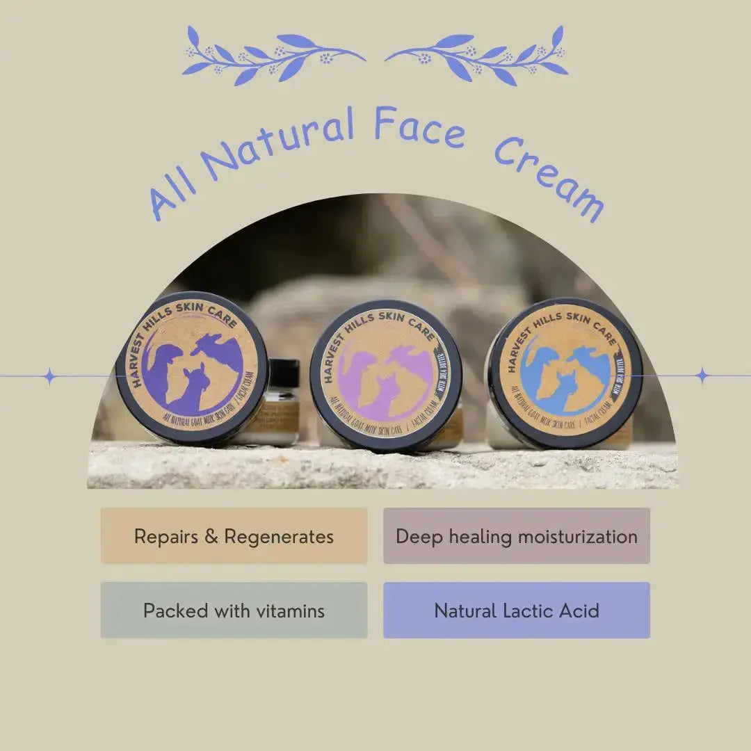 Face Cream - Lavender Harvest Hills Skin Care All Natural Goat Milk Skin Care