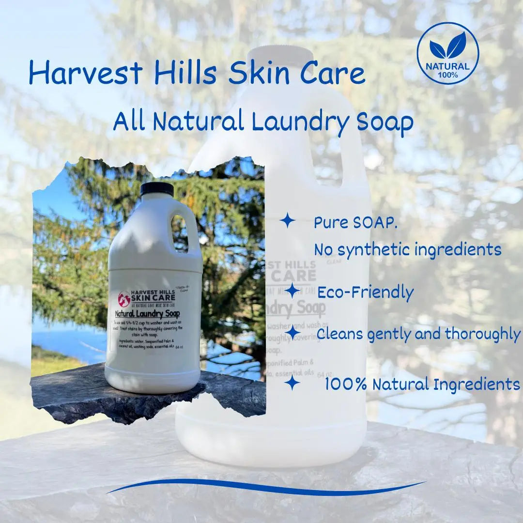 Laundry Soap - Natural,  Pure and Gentle Harvest Hills Skin Care, LLC