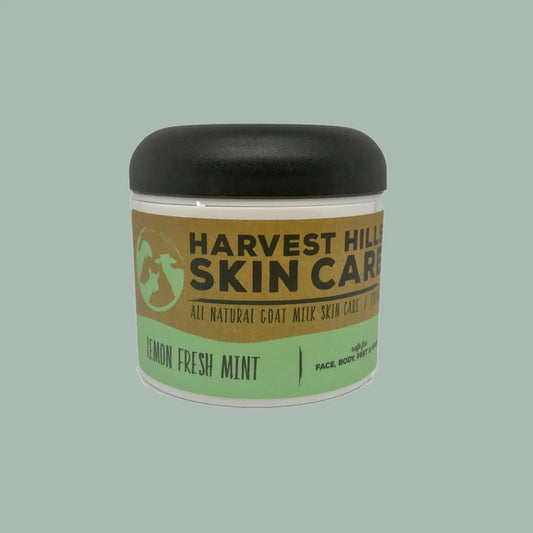 Lemon Fresh Mint Moisturizer - Refills avaliable Harvest Hills Skin Care All Natural Goat Milk Skin Care