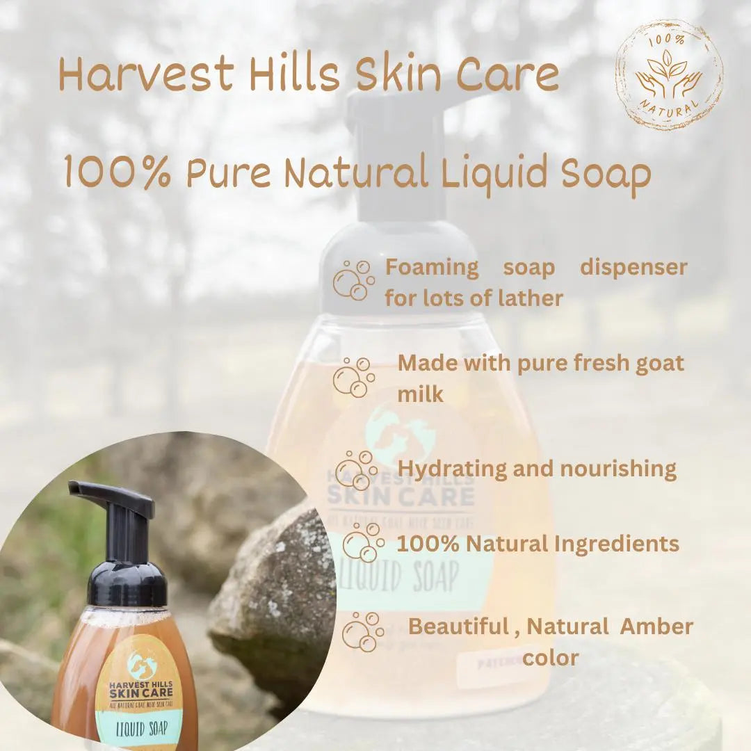 Liquid Soap - All natural goat milk soap Harvest Hills Skin Care - All Natural Goat Milk Skin Care