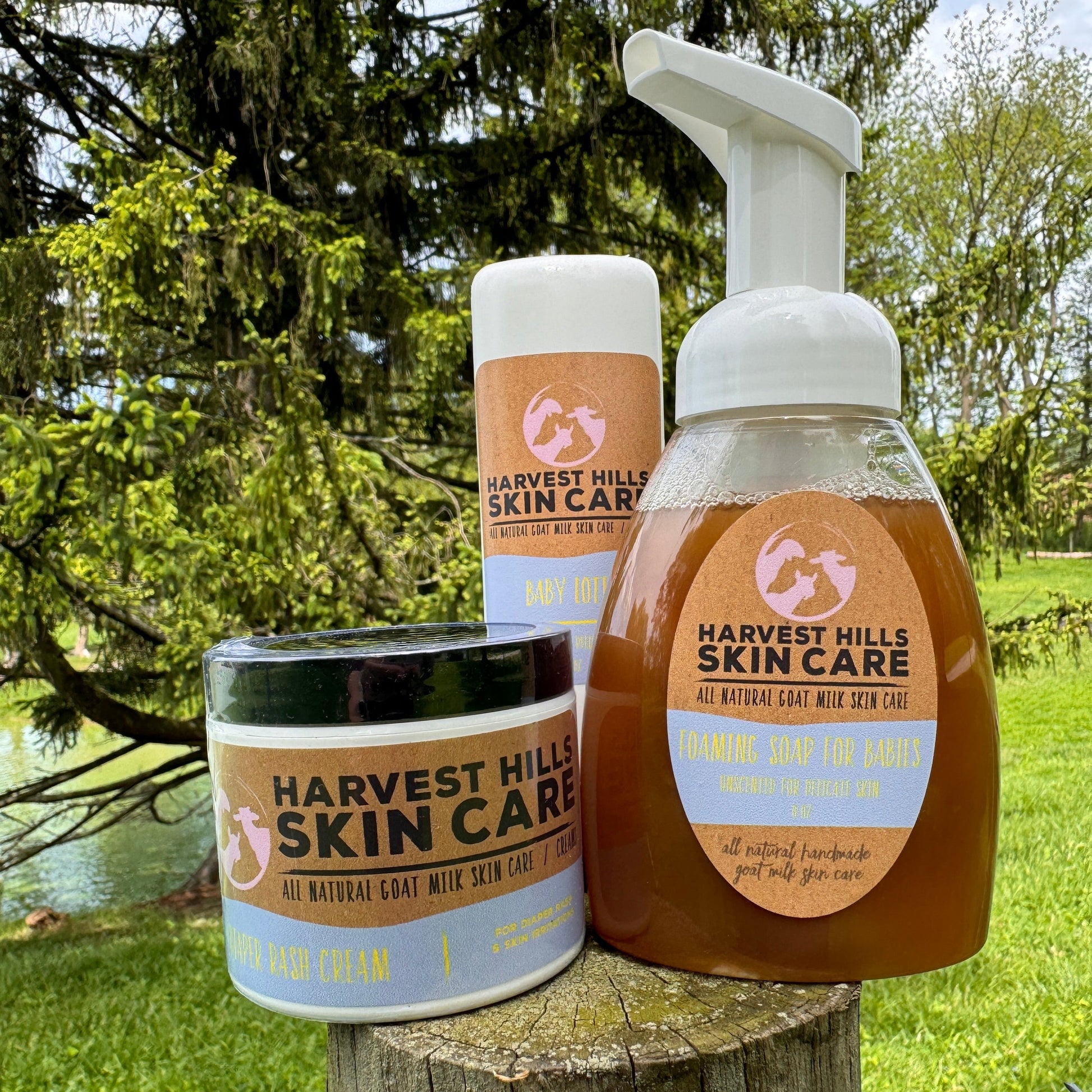 goat milk skin care products for baby - sensitive skin - Harvest Hills Skin Care