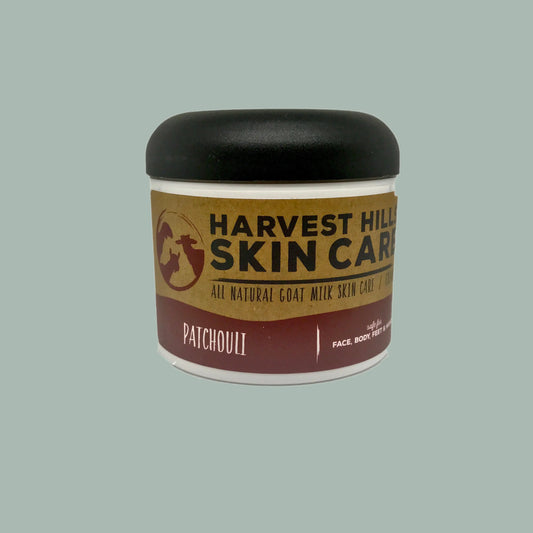 Patchouli Moisturizer - Refills available Harvest Hills Skin Care All Natural Goat Milk Skin Care