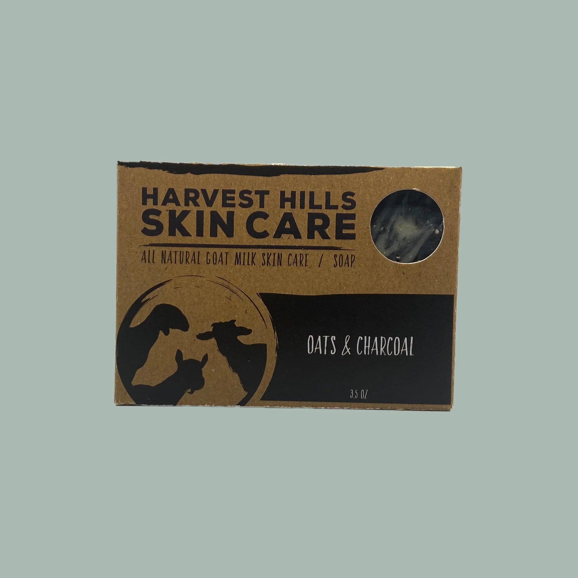 Oats & Charcoal Soap for acne and oily skin - Harvest Hills Skin Care